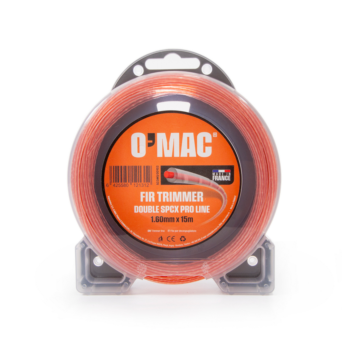FIR TRIMMER DOUBLE SPCX PRO LINE 1.60mm x 15m O'MAC