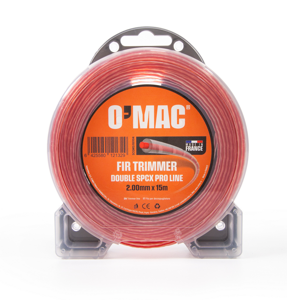 FIR TRIMMER DOUBLE SPCX PRO LINE 2.00mm x 15m O'MAC