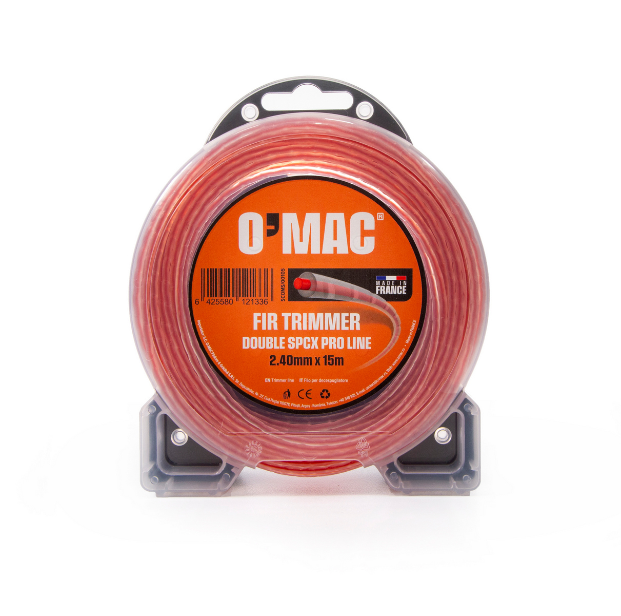 FIR TRIMMER DOUBLE SPCX PRO LINE 2.40mm x 15m O'MAC