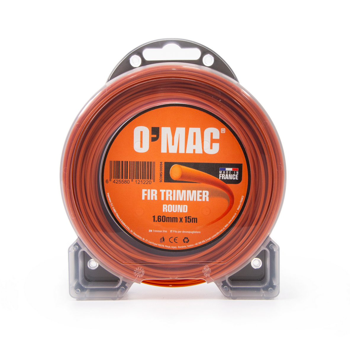 FIR TRIMMER ROUND 1.60mm x 15m O'MAC