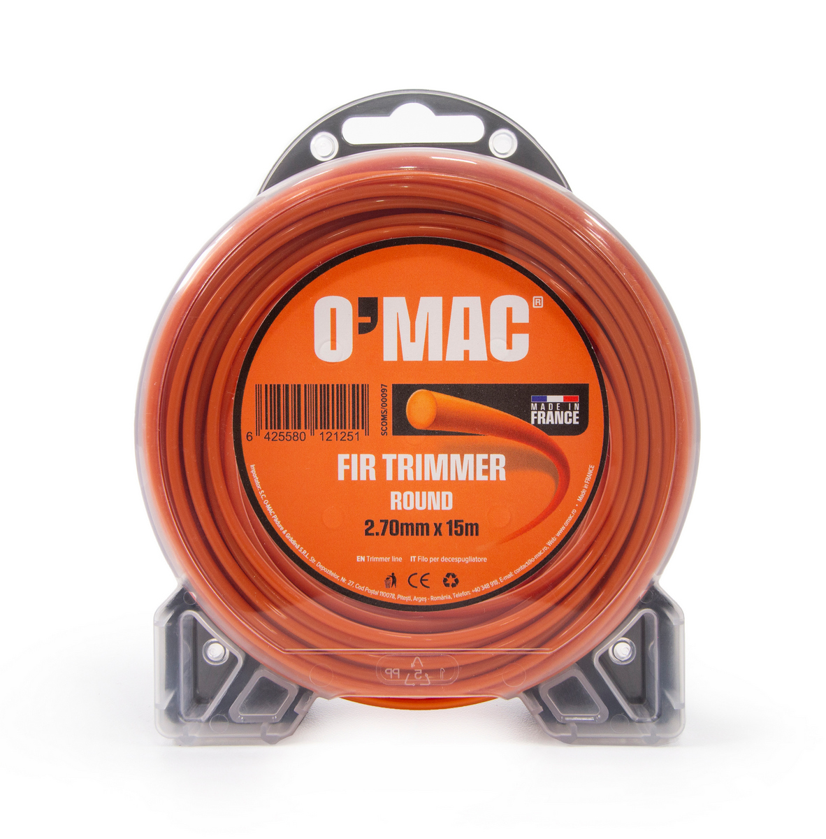 FIR TRIMMER ROUND 2.70mm x 15m O'MAC